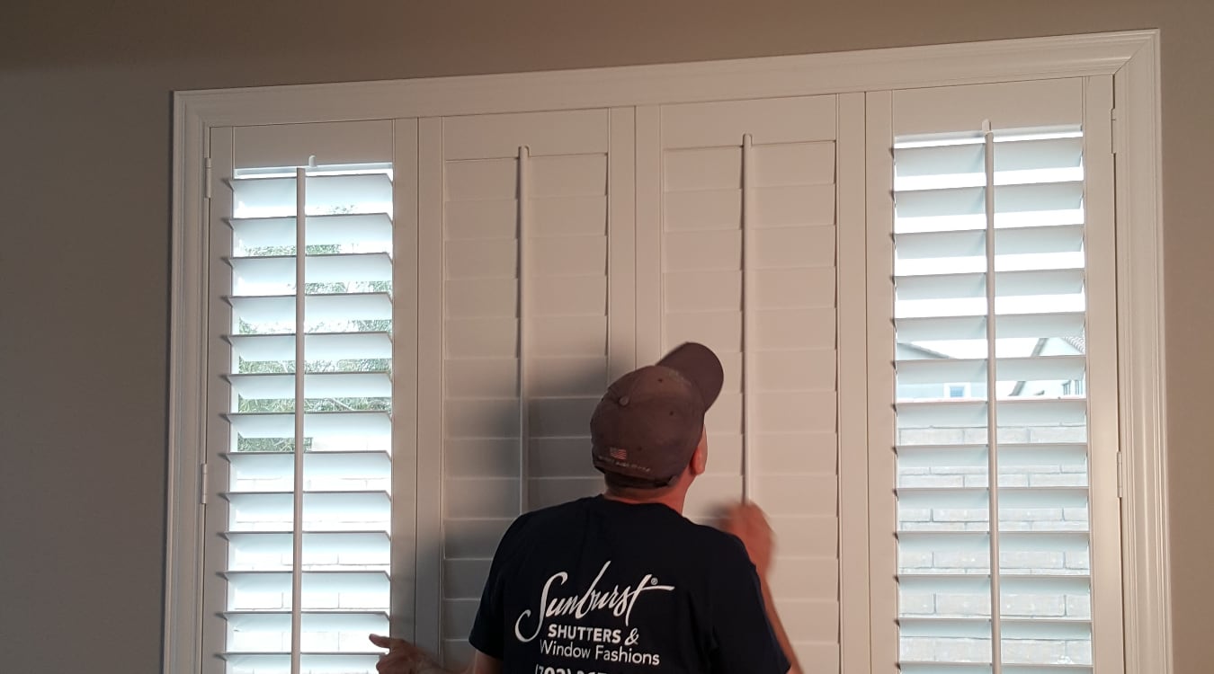 Custom shutters installation